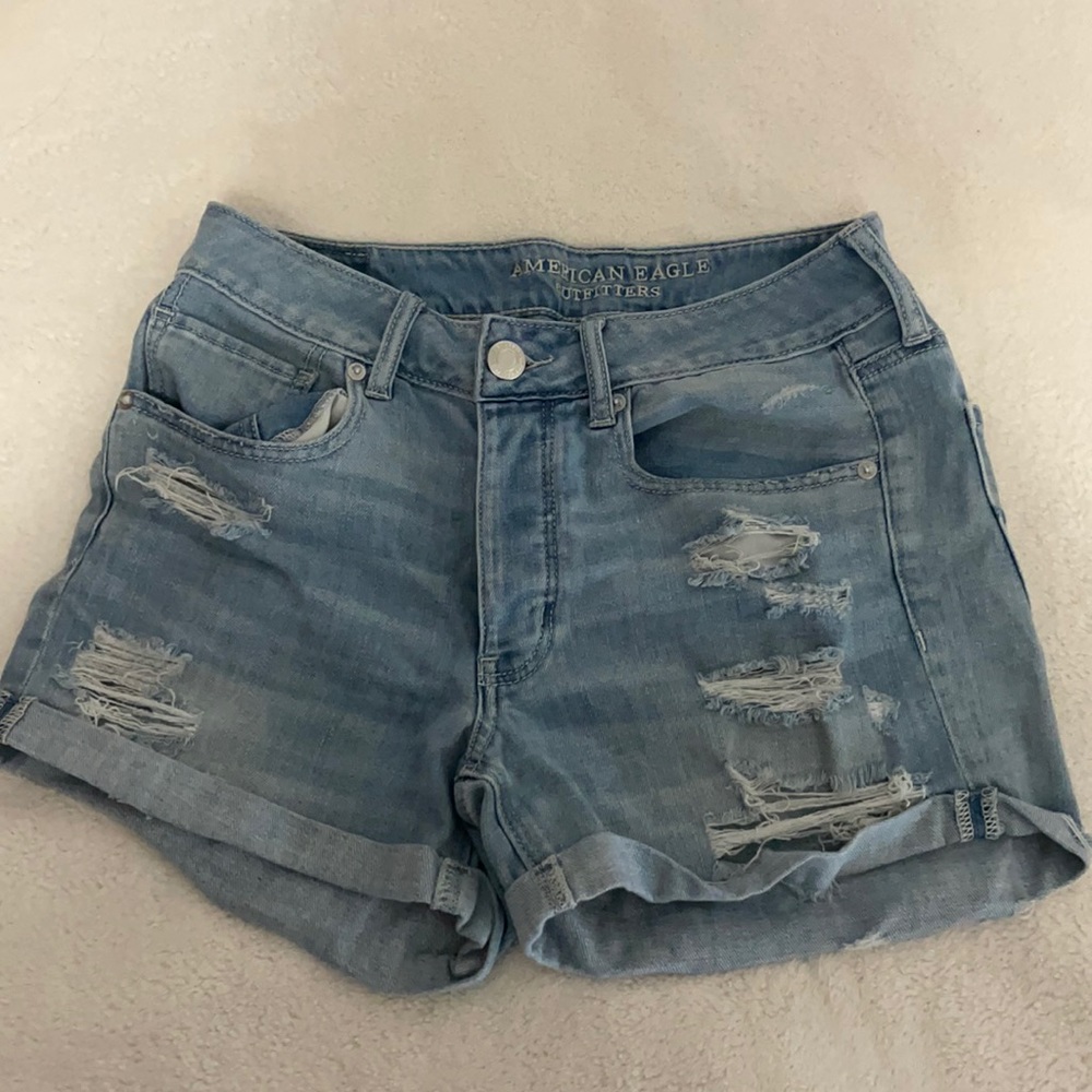 AE Denim Tomgirl midi short